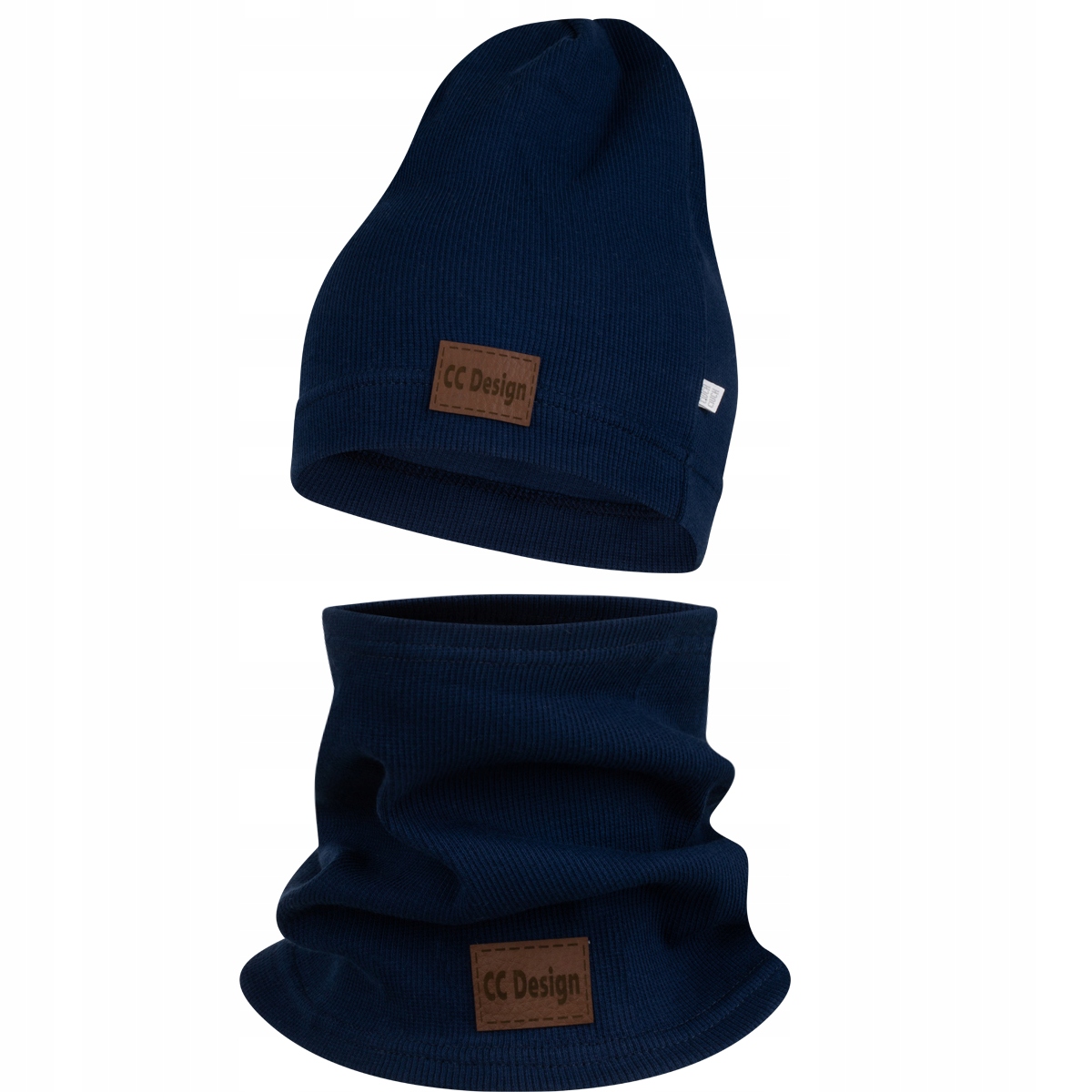 

Komplet Czapka I Komin Prążek granat 48-52