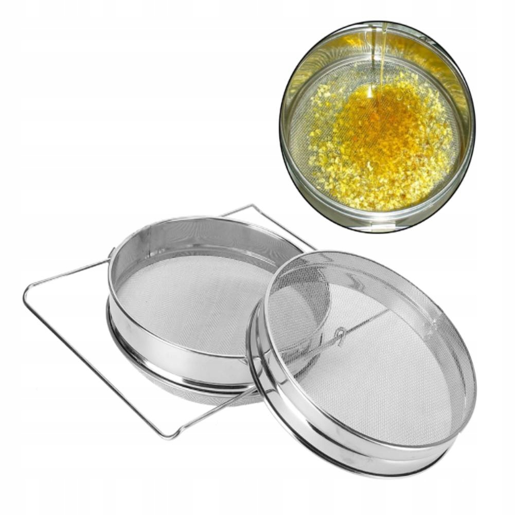Dvojité Síto Nerezová Ocel Pro Medový Odkapávač Cedzidlo Sita Nastavitelné