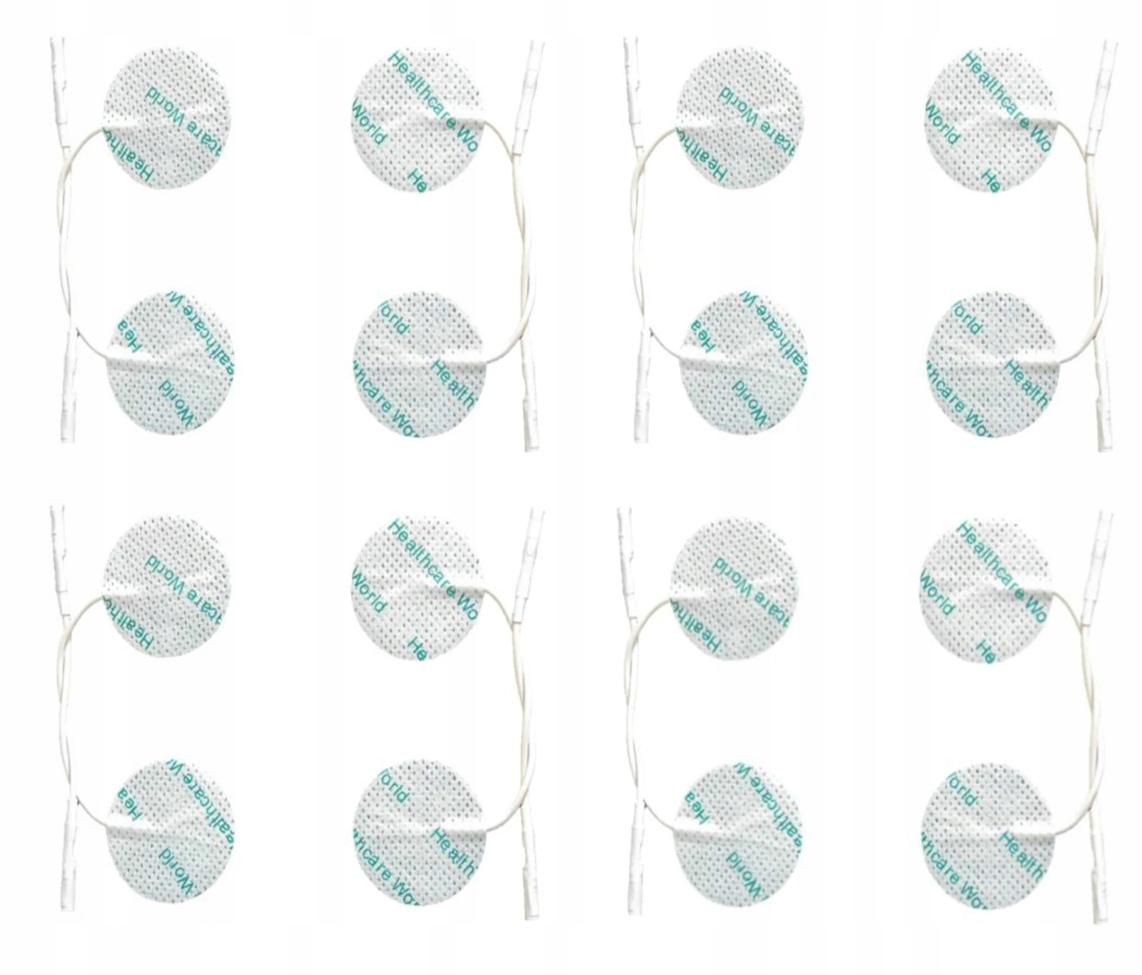 Elektrody Tens Ems Żelowe Standardowe Pady Małe Okrągłe Pin 2MM 16 szt