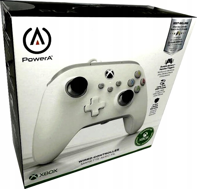 Drátový ovladač PowerA X/S/Xbox One bílá