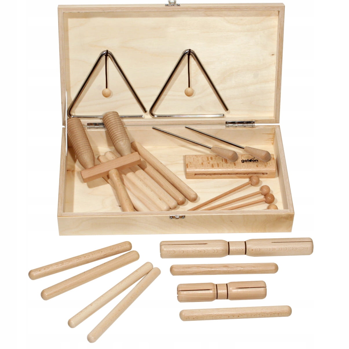 Goldon 30110 Rytmická sada 1 v dřevěné krabičce
