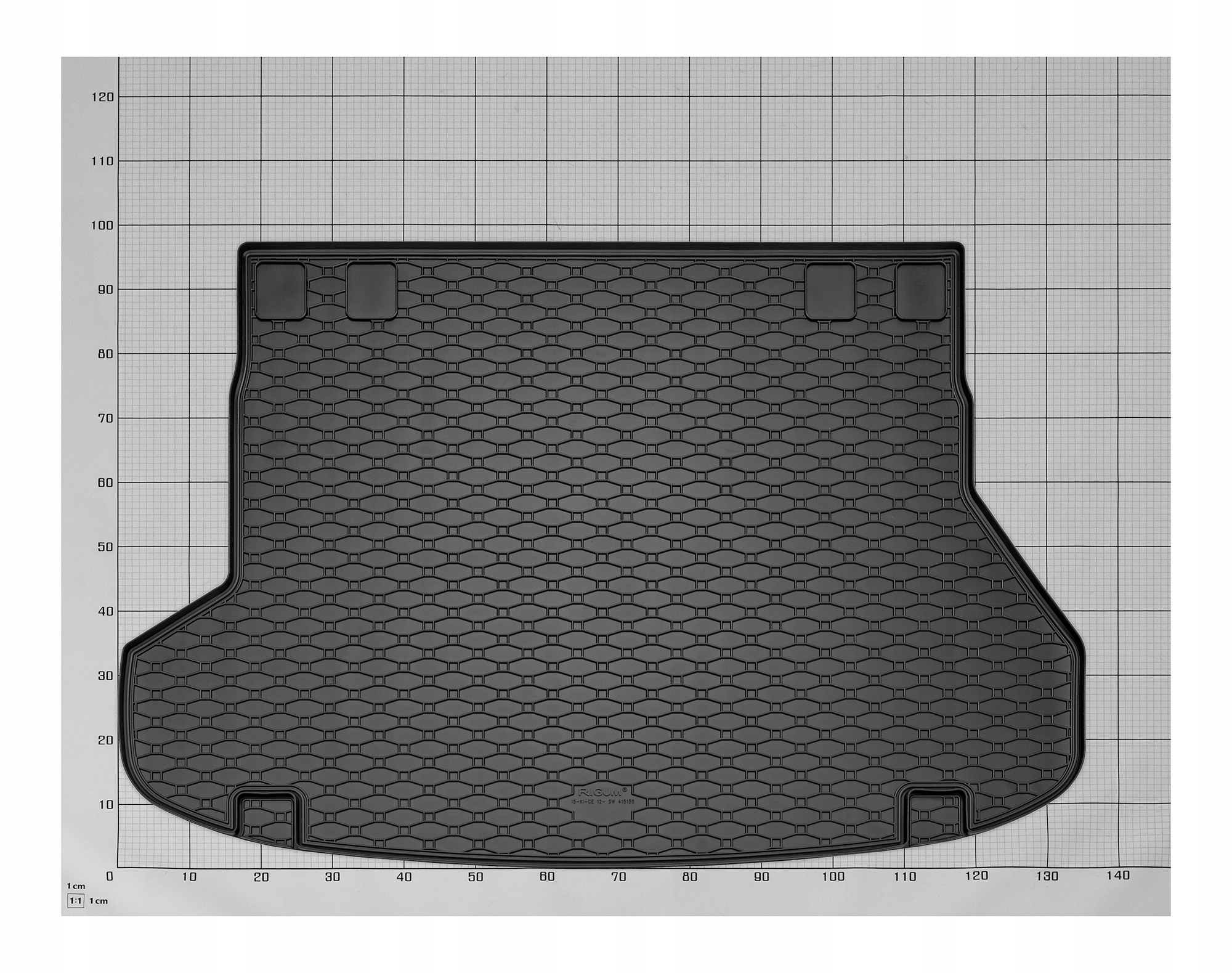 Zestaw dywaników do Kia Ceed SW od 2012 do 2018 Materiał guma