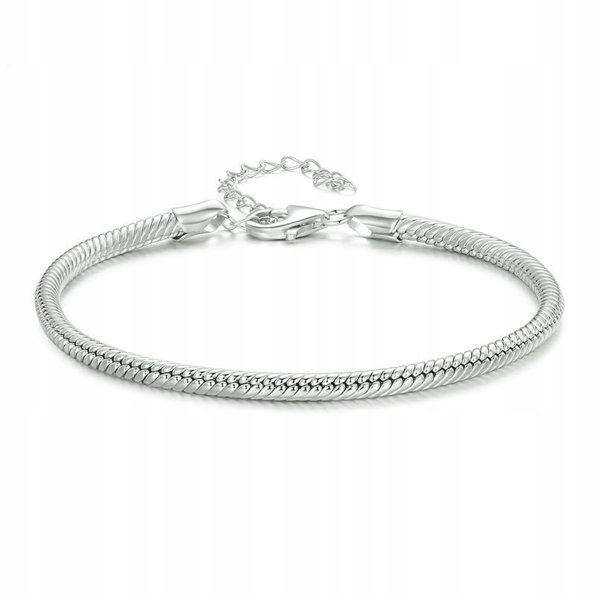 2 x Fraise modulární náramek pro Charms stříbro S925 hladký velikost 18 cm