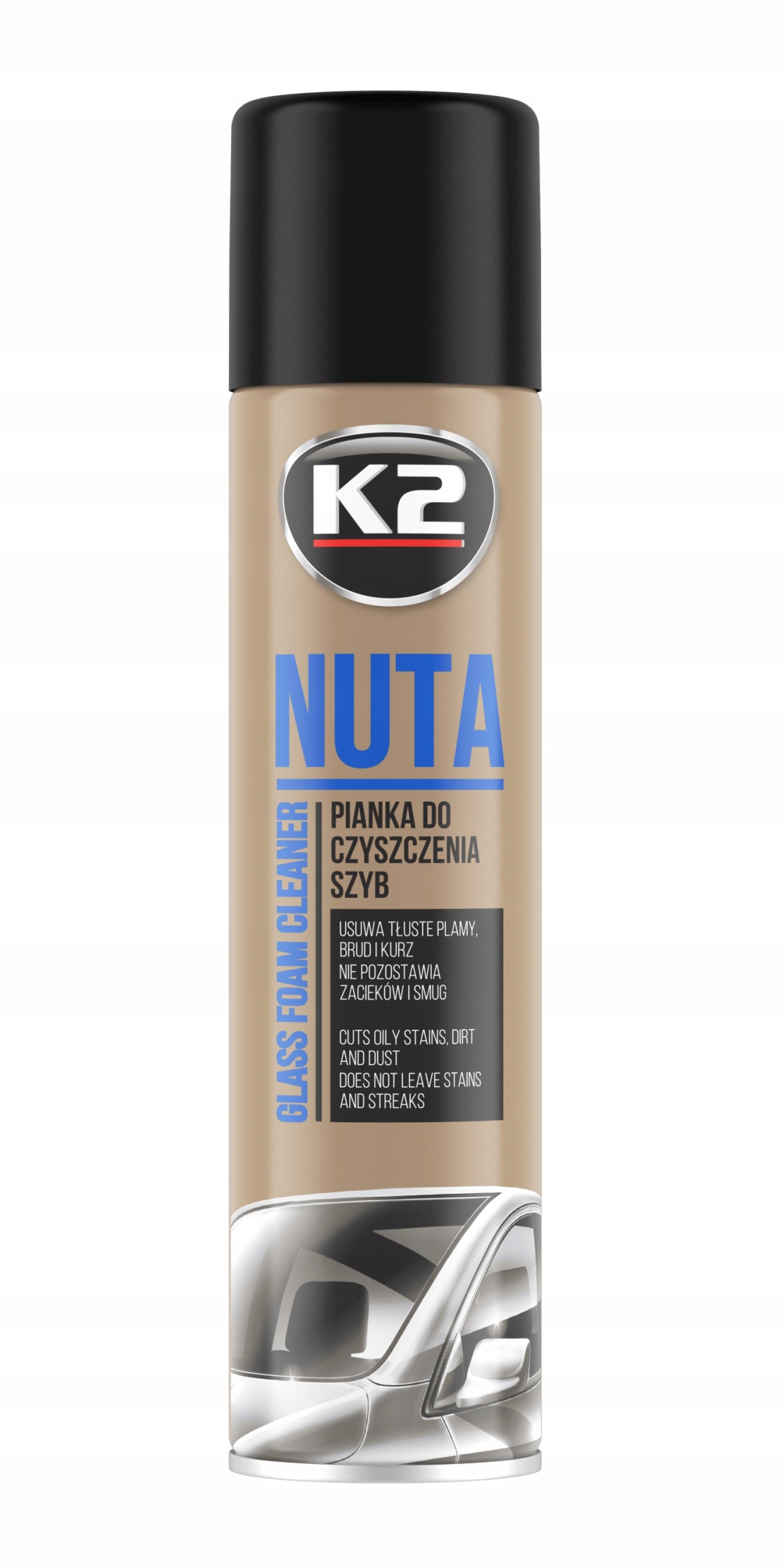 K2 Nuta K506 600 ml aktywna pianka do mycia szyb bez smug