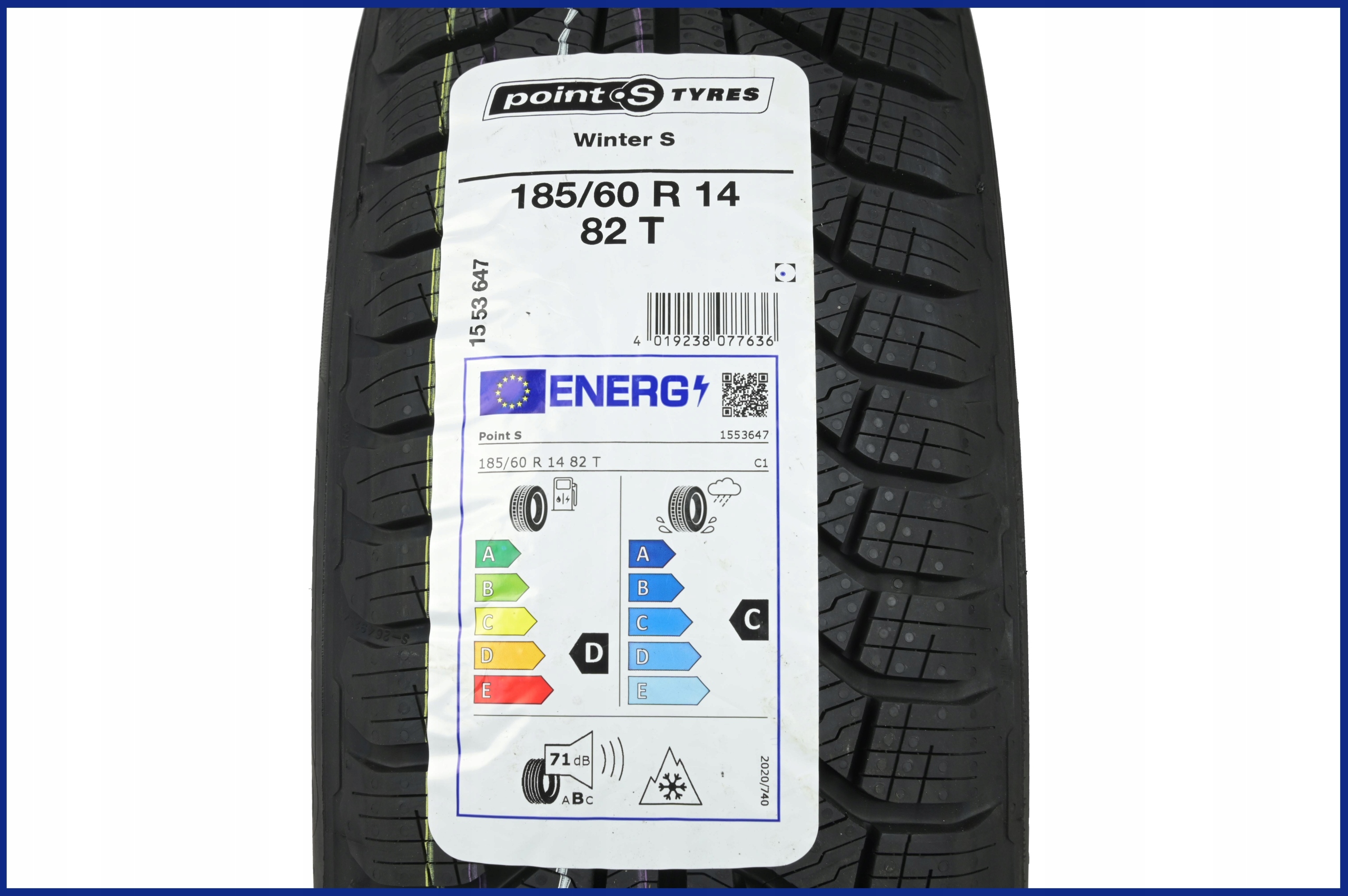 2 x 185/60R14 82T Winter S Point S TYRES ZIMA Model inny