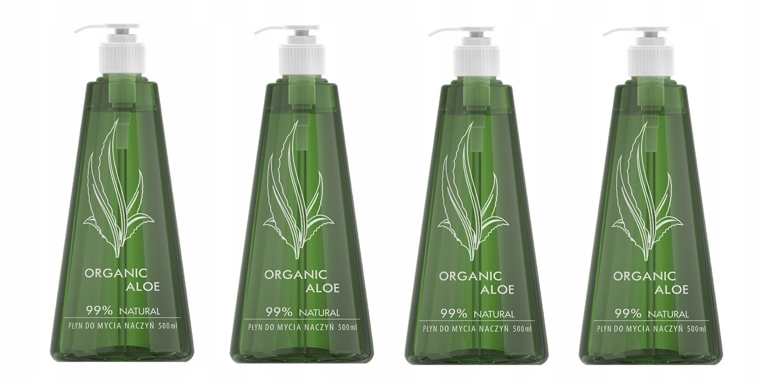 Proskin Tekutý prostředek na mytí nádobí s 99 % přírodních složek Organic Aloe 4 x 500 ml