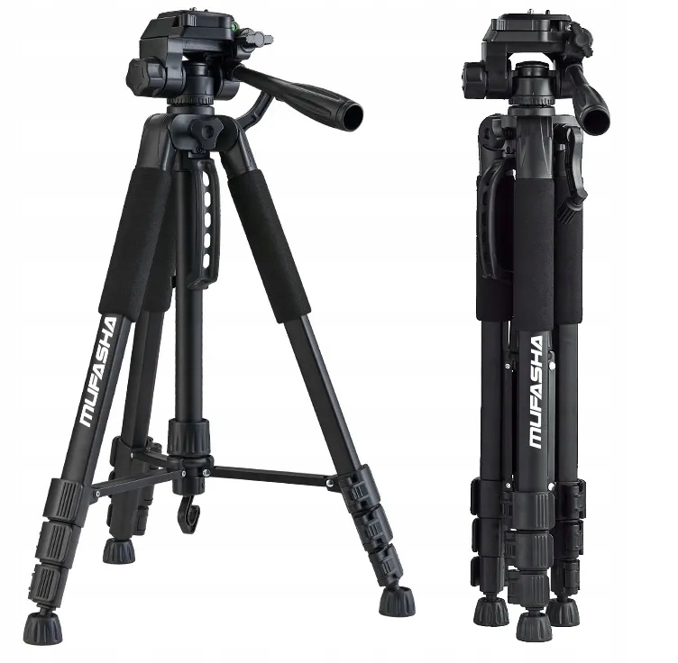 Statyw fotograficzny 150 cm uchwyt telefon, laser, aparat Tripod Stabilny