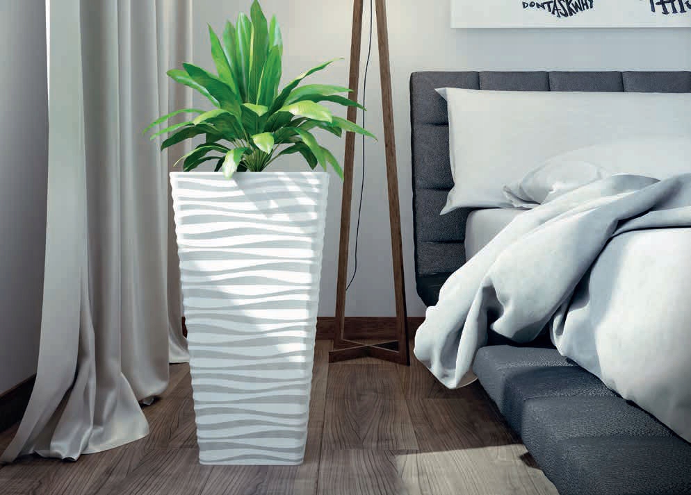 Doniczka Sahara Petit z podst 19 h27 - Antracyt Marka Form-Plastic