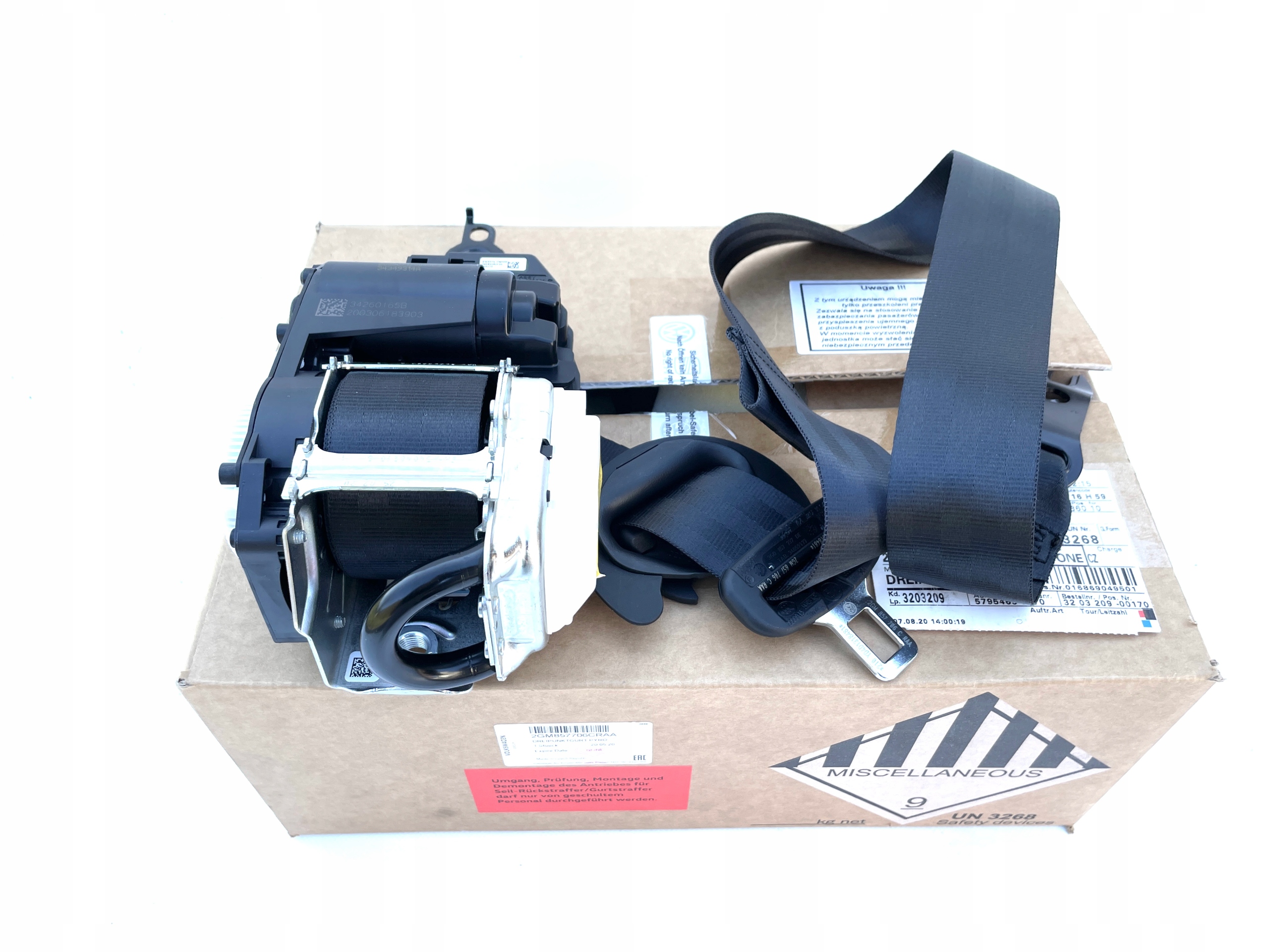 Ремень безопасности 2GM857706C RAA VW T-CROSS новый