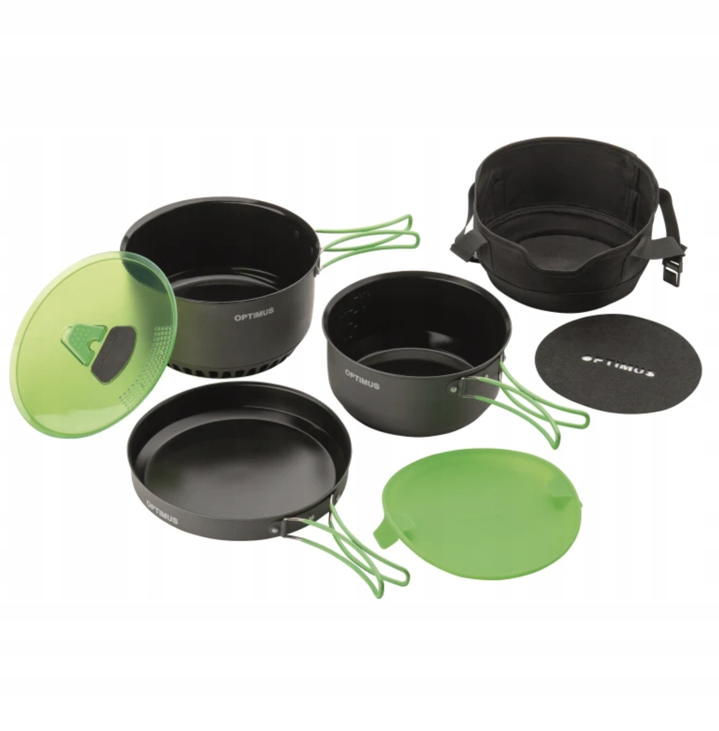 Sada nádobí Optimus Terra Camp 4 Cooking Pot Set zelená