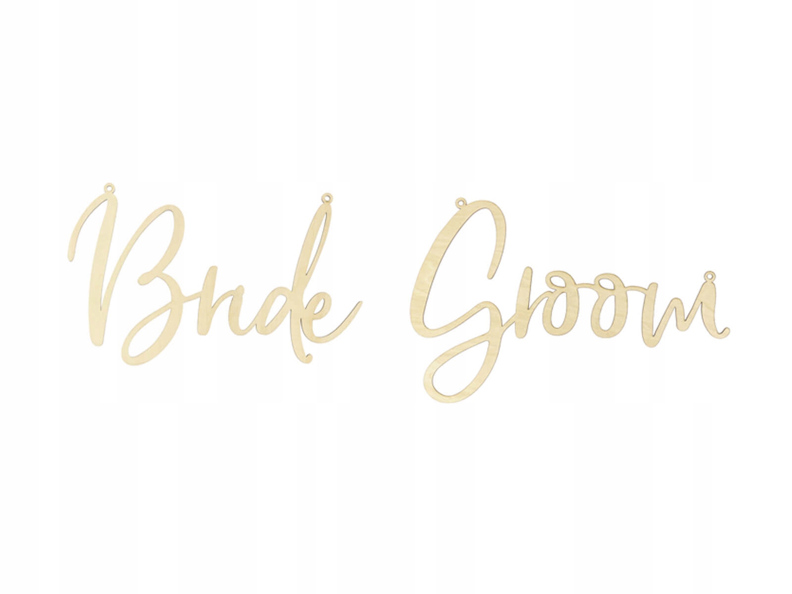 

Zawieszki drewniane Bride Groom Ślub Wesele