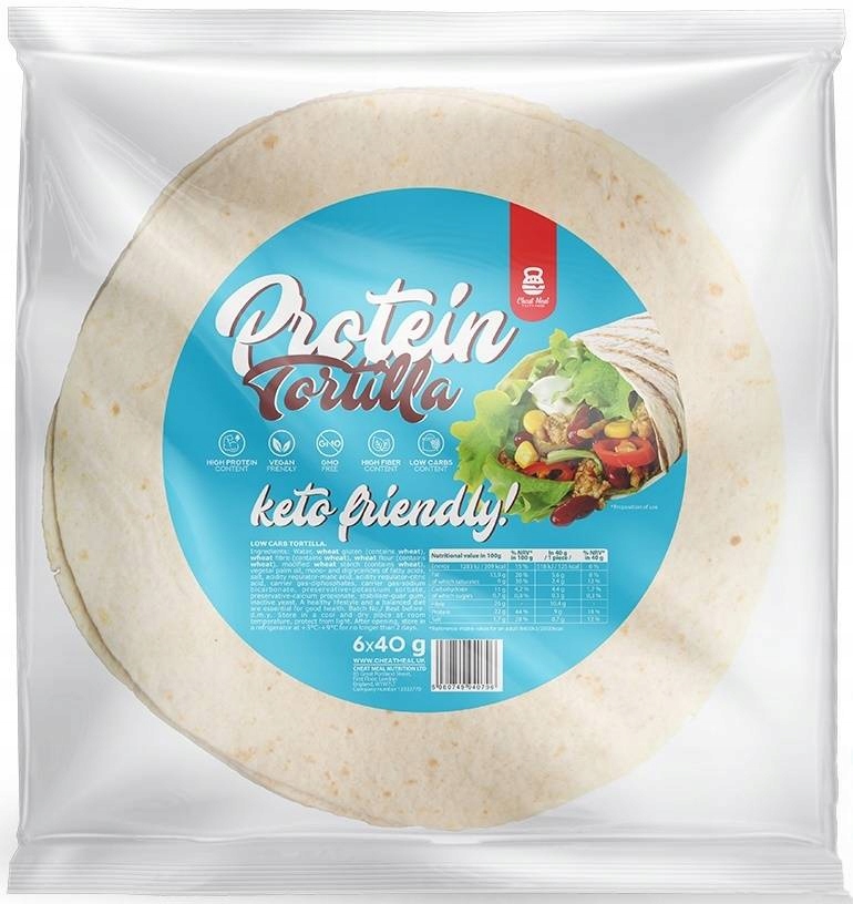 Keto Tortilla Proteinowa Wrap BEZ CUKRU Białko Low 13455965947 Allegro.pl