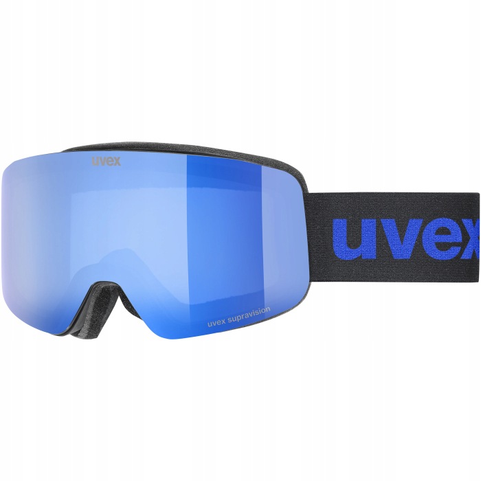 Lyžařské brýle Uvex Pwdr Fm Black Matt Mirror Blue S2