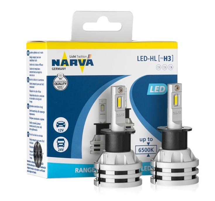 

Żarówki Led H3 Narva Performance 6500K 12V 24V 24W