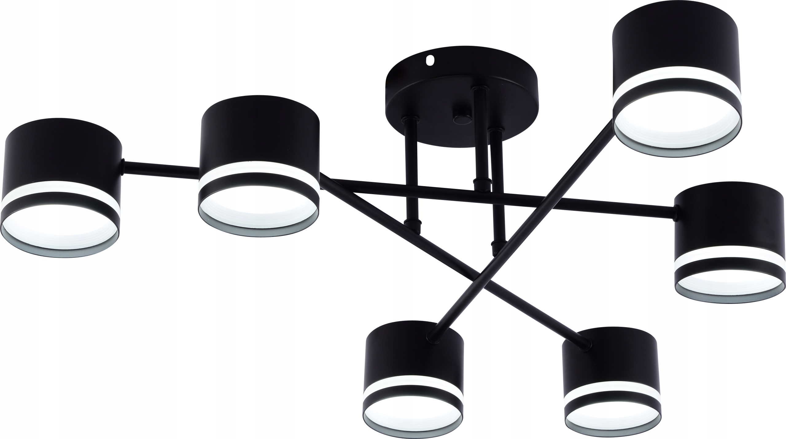 Stropní Lustr Černý 6xGX53 Moderní Minimalistický Vargo DL1272