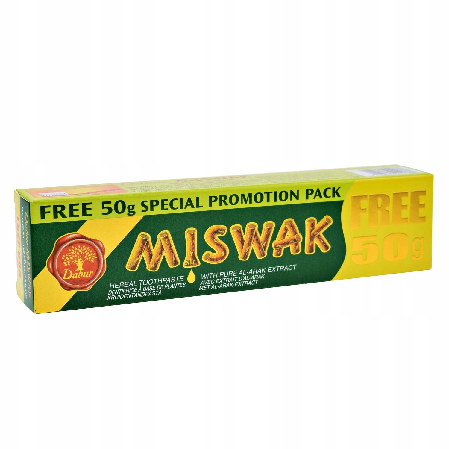 

Ziołowa Pasta do Zębów Meswak Duża 170g Dabur