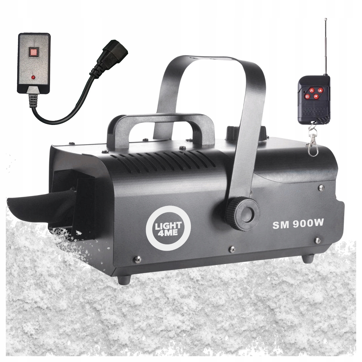 Wytwornica Śniegu Maszyna Do Sztucznego Śniegu Czarna Pilot Bezprzewodowy