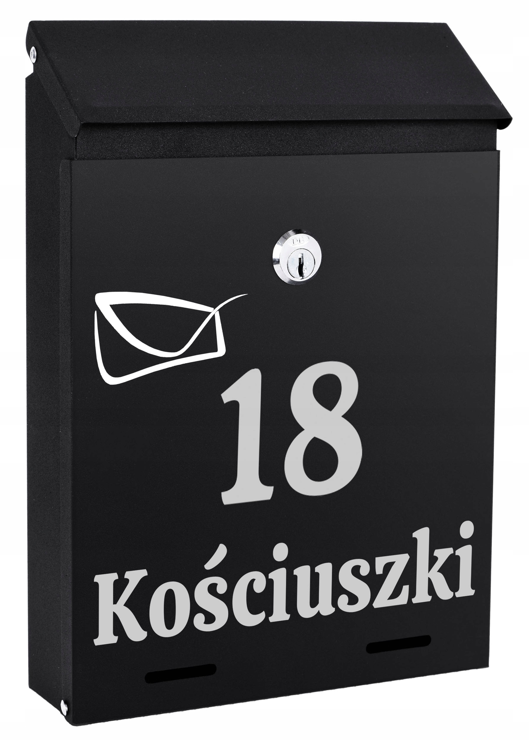 

Skrzynka Pocztowa Na Listy Gazety Napis Nr Domu Ul