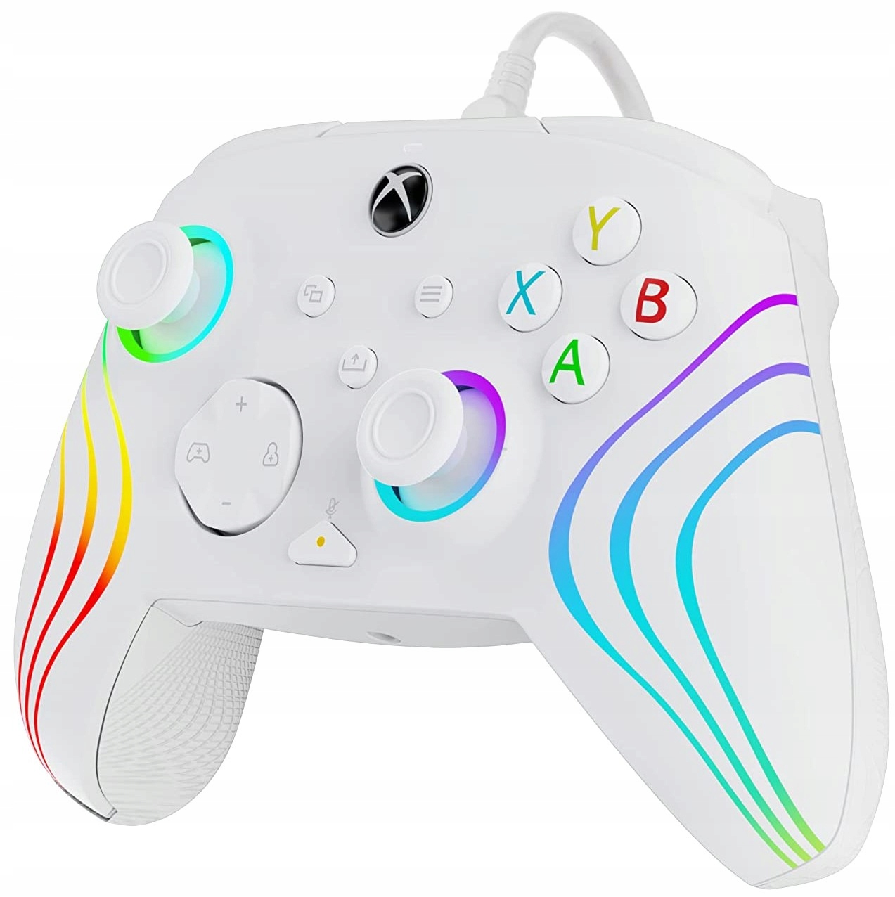 Pdp Drátový ovladač Afterglow Wave Bílý Xbox Series Xbox One Pc