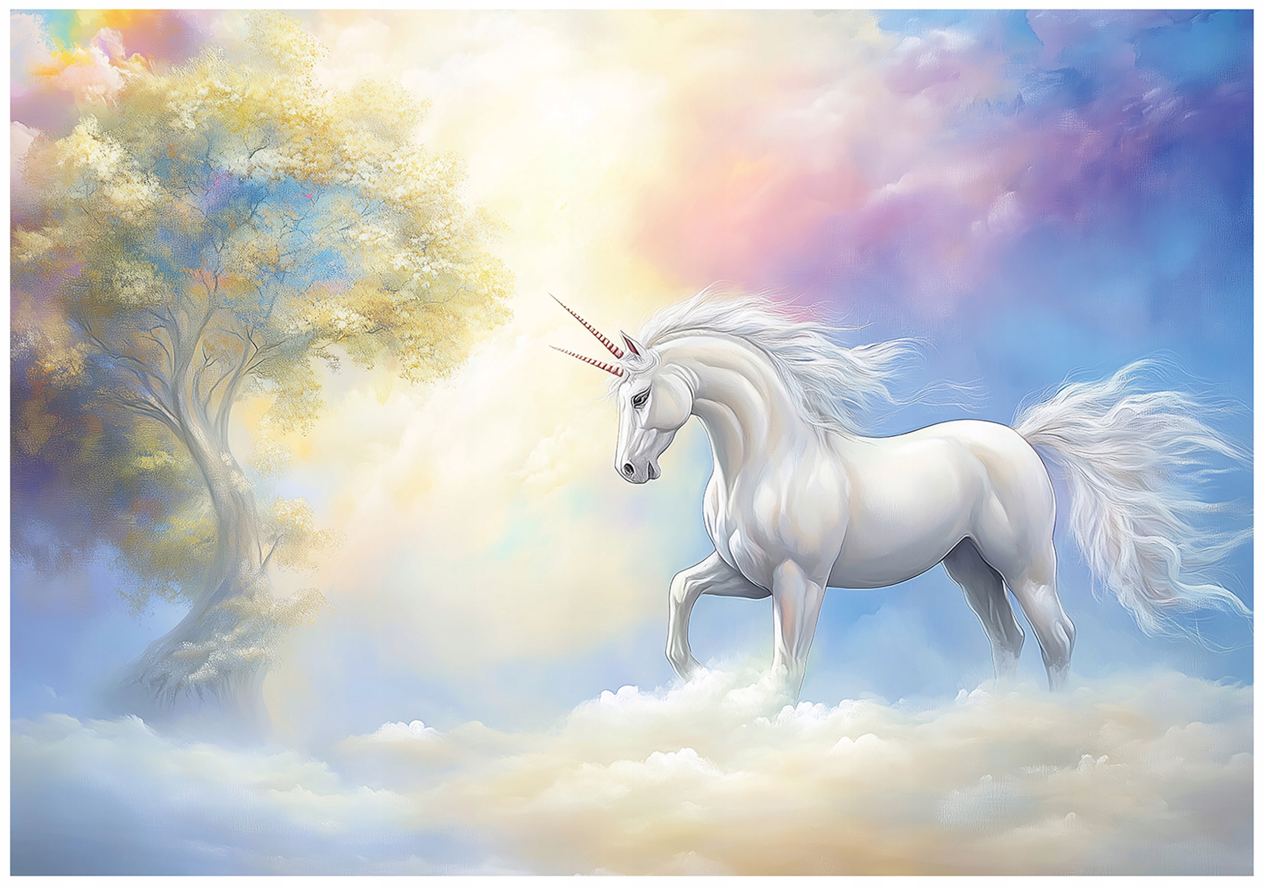 Fototapeta Pro Dívky Děti Jednorožec Nebe Tapeta Flizelina 350x250