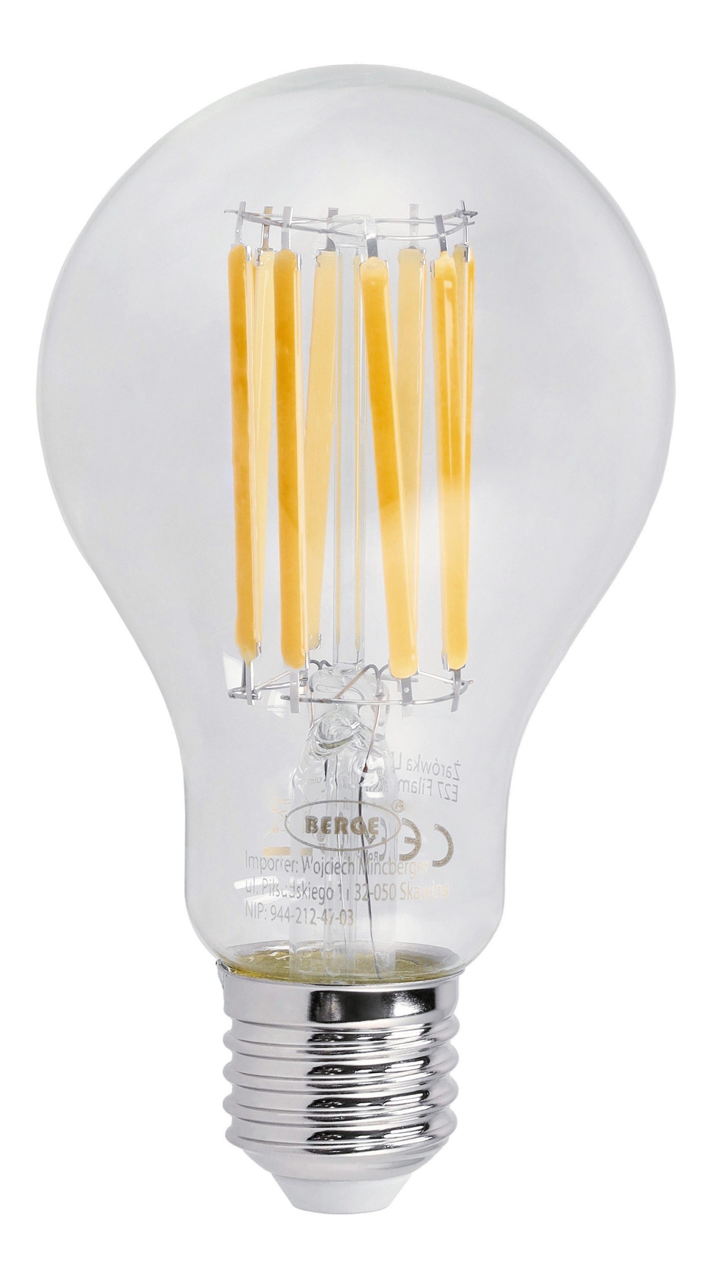 6x Led žárovka E27 18W 150W 1980lm 3000K Teplá žárovka Loft A70 Sada