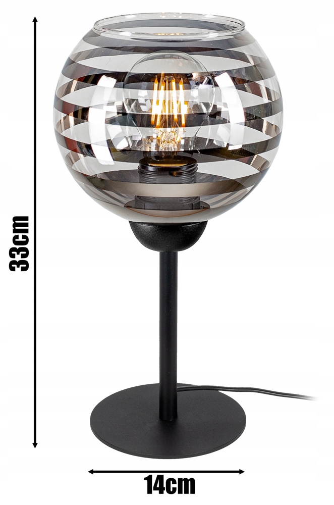 NOWOCZESNA LAMPKA BIURKOWA STOŁOWA NOCNA KULA LED Kod producenta 1701/KULA/1