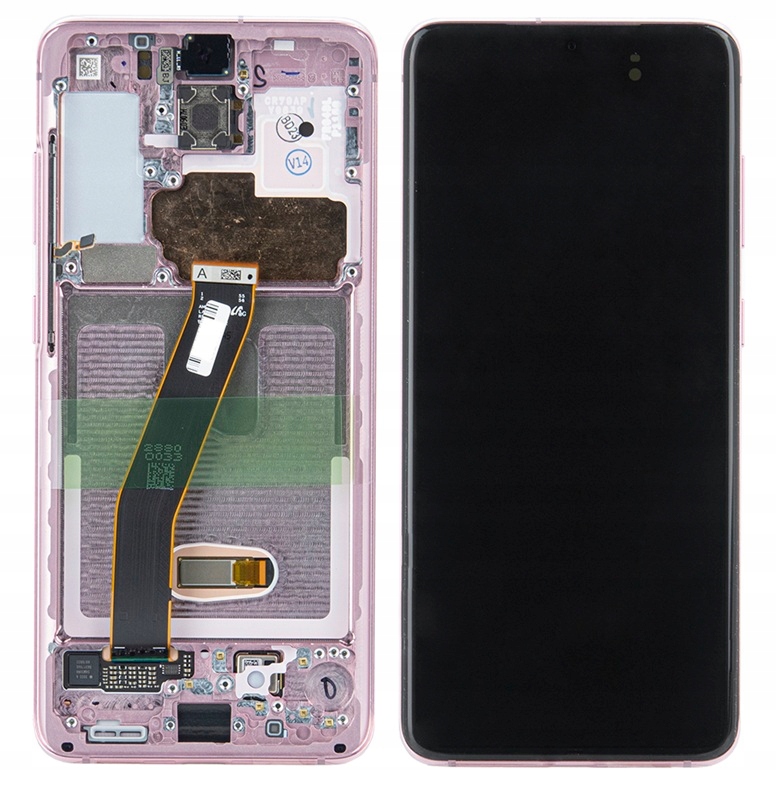 Nowy Ekran LCD Samsung Galaxy S20 4G SM-G980F/DS Z Ramką Różowy