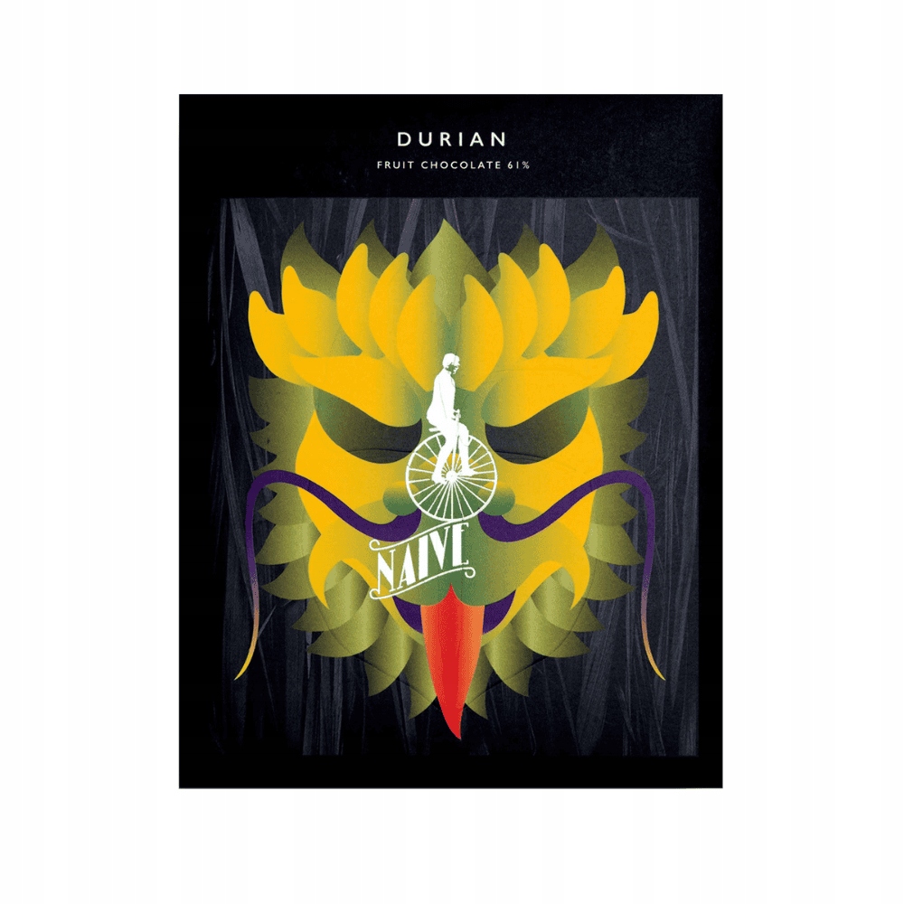 Levně 2x Naive Mléčná Čokoláda s Durianem 61% 50 g Exotické zážitky