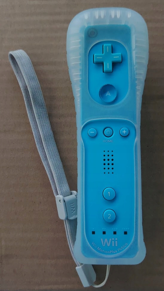 Wii Remote plus + Wiilot Pilot Pad Kontroler blue