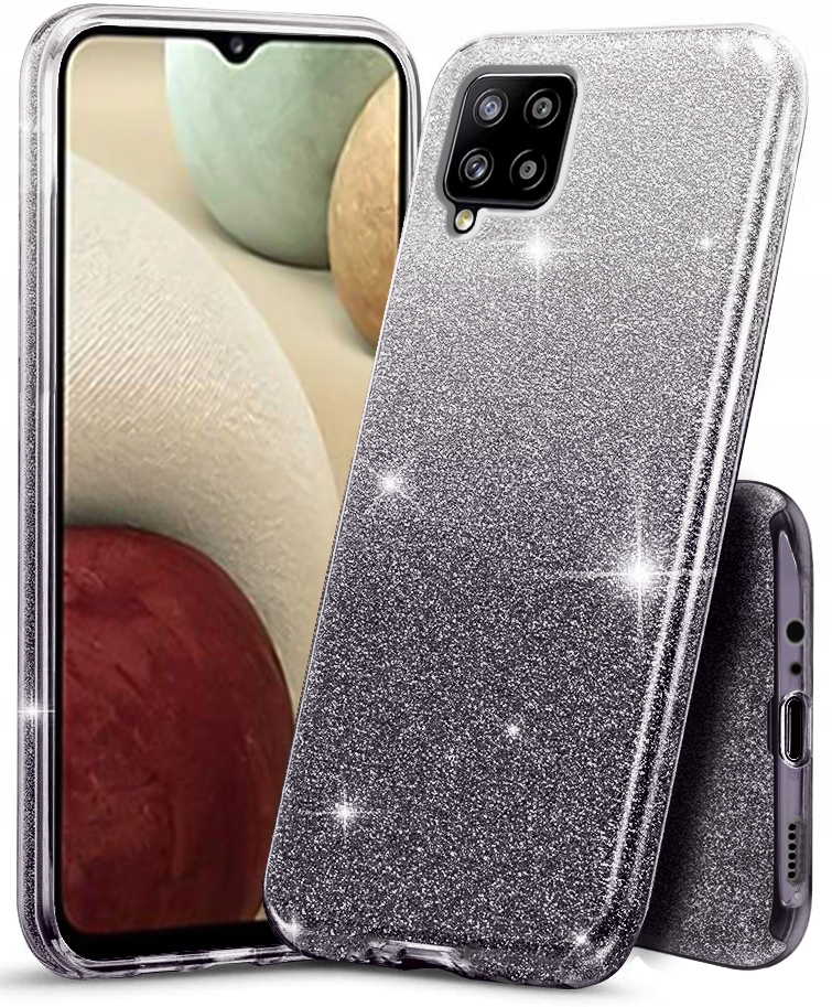 

Etui do Samsung Galaxy A12 Case Brokat Szkło 9H