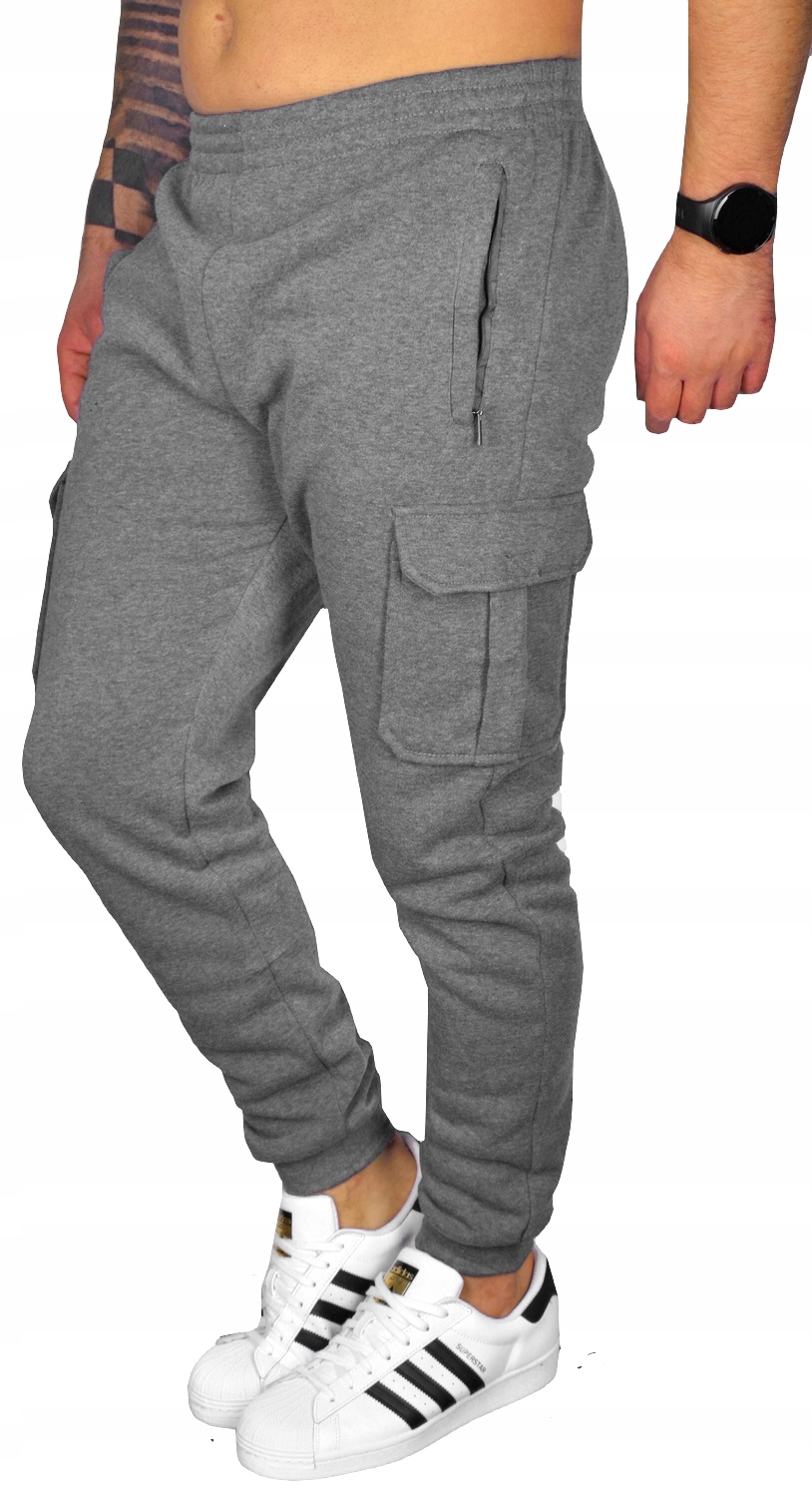 DRESOWE SPODNIE MĘSKIE JOGGERY DRESY Rozmiar L