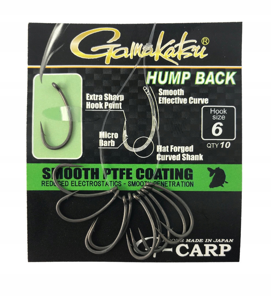 

G-Carp haczyki Hump Back Hooks Grey roz.6