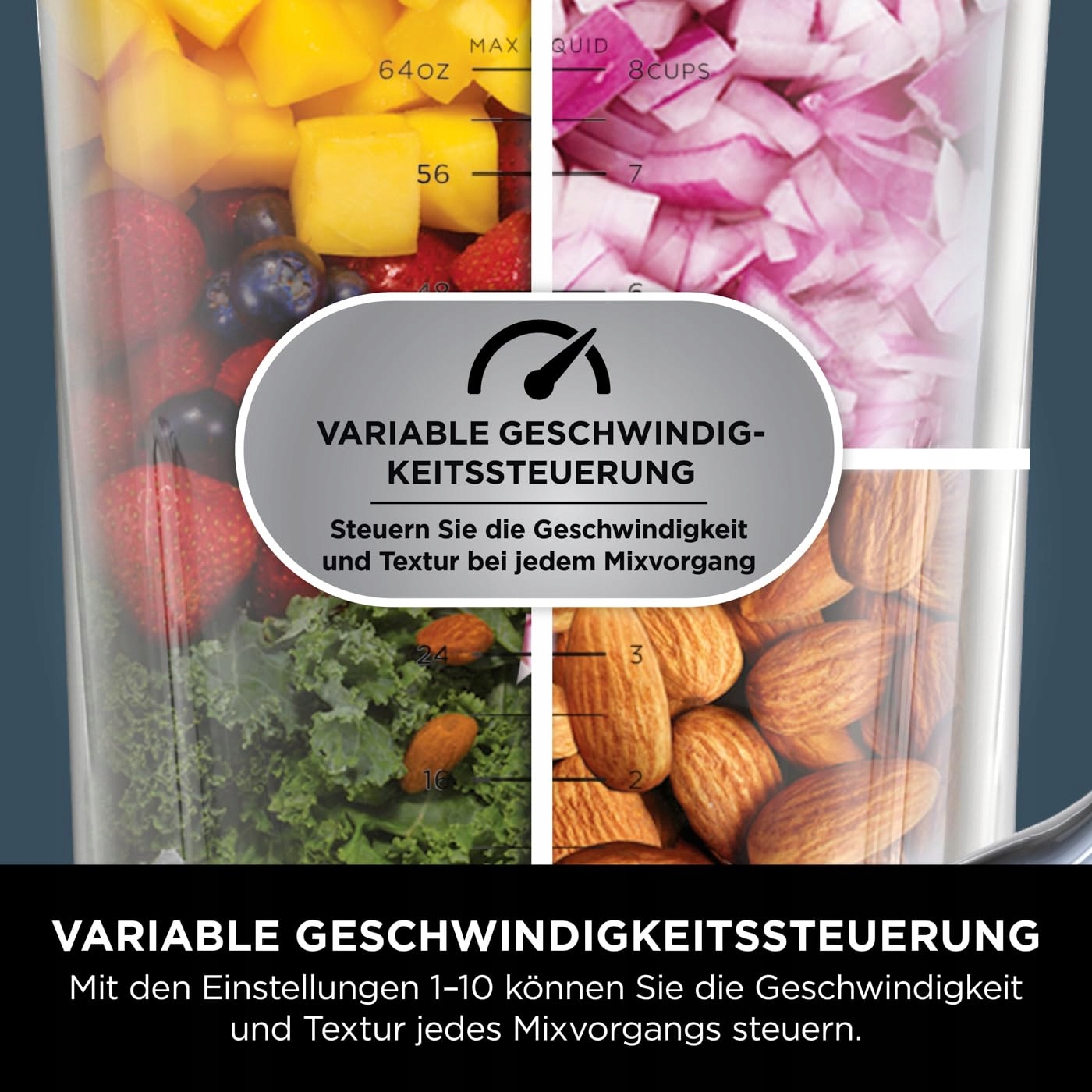 NINJA Mikser 2w1 1200W Do Smoothie Warzyw Mrożonych Napojów — miniatura 4