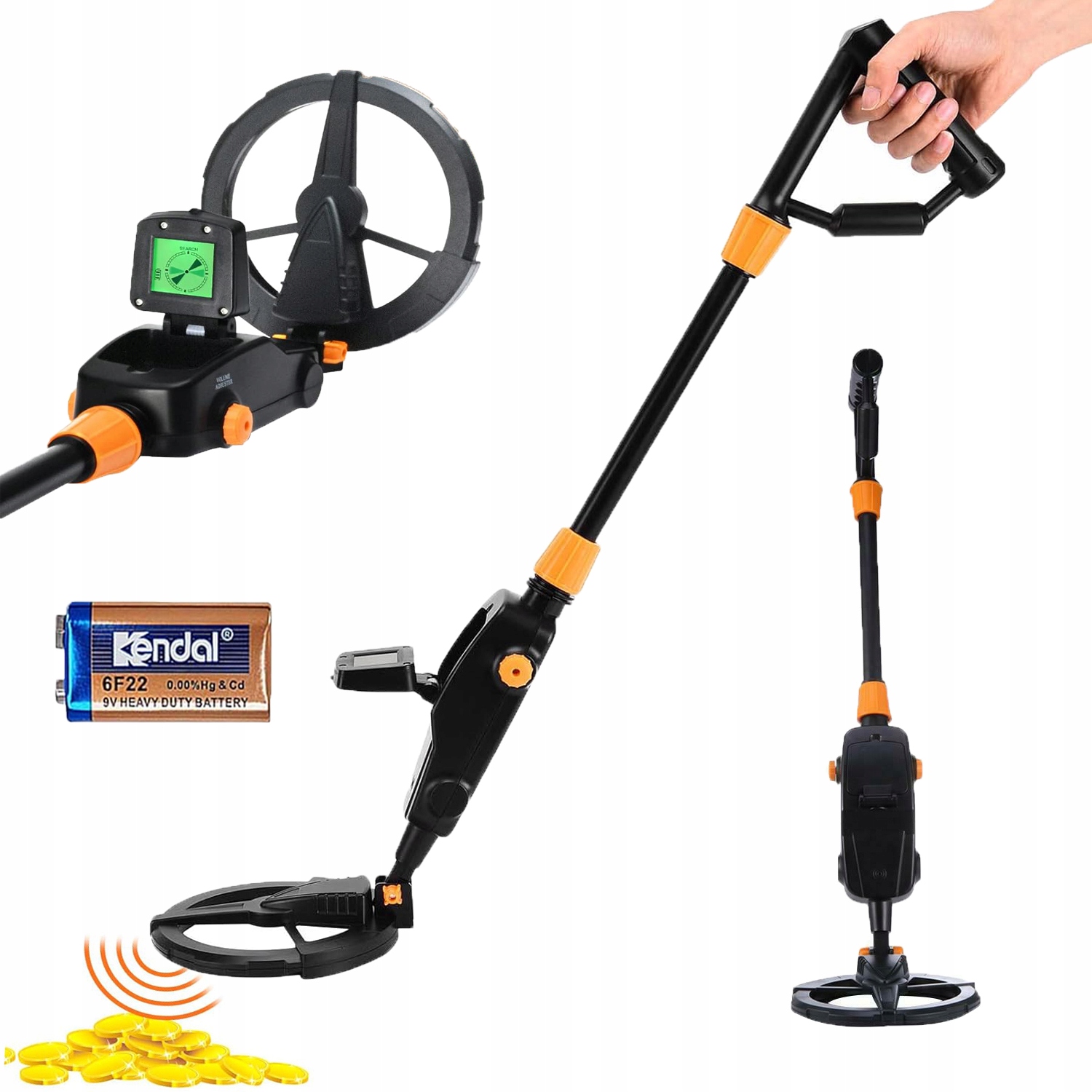 Profesionální Detektor Kovů Lehký S LCD Displejem