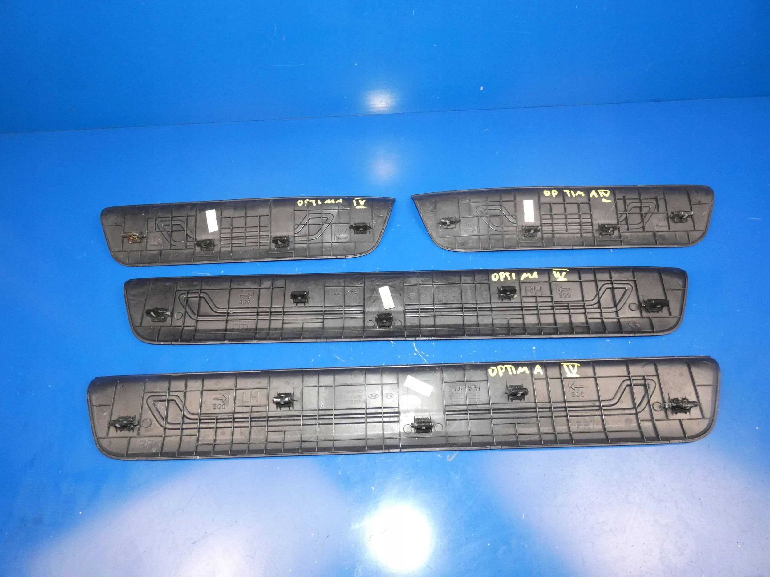 KIA OPTIMA IV JF 2015- mouldings threshold inner KOMPLET moulding