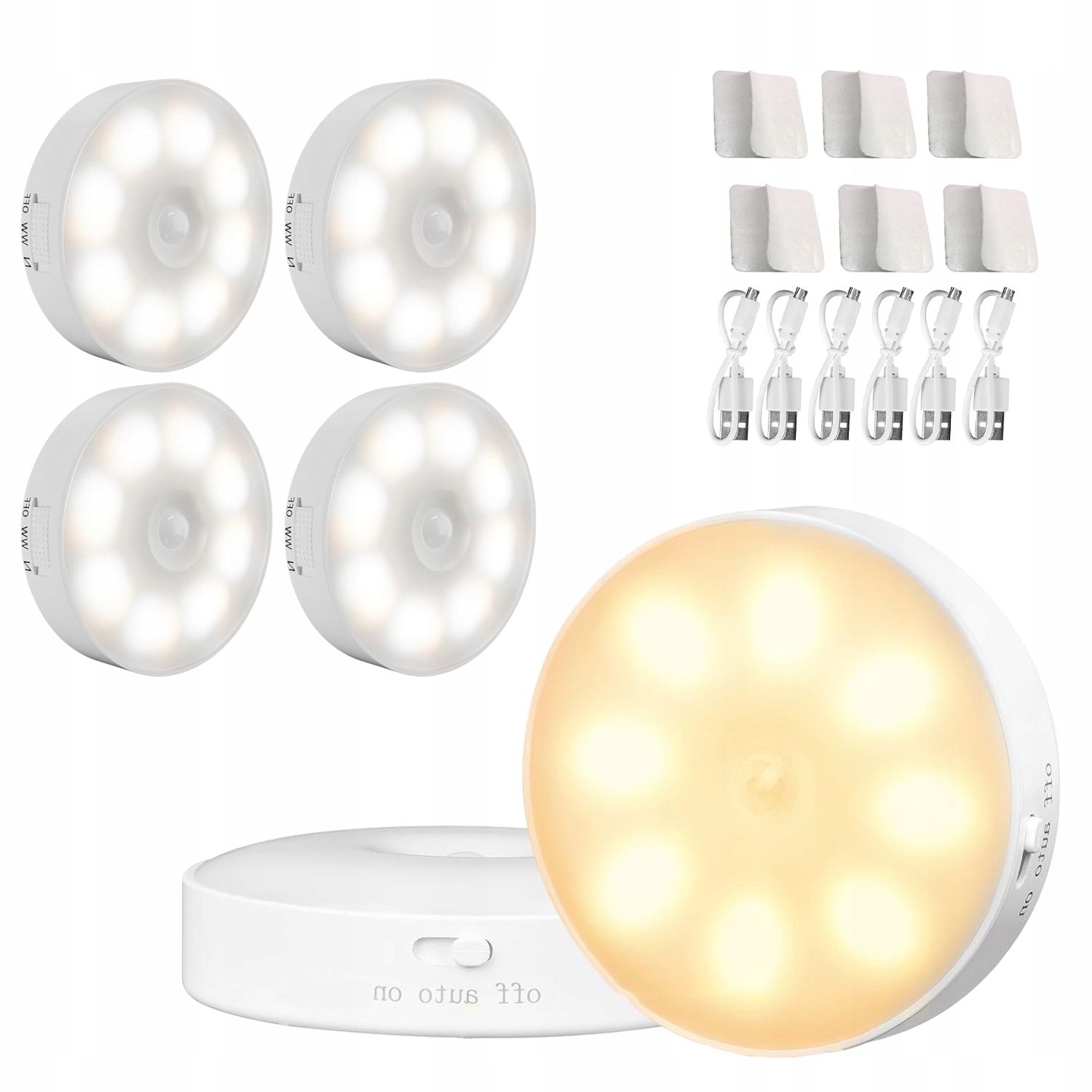 6X Noční Lampa Se Senzorem Pohybu Na Schodišťovou Skříň, Loft