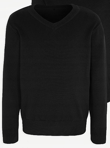 

George bawełniany sweterek black czarny 110-116