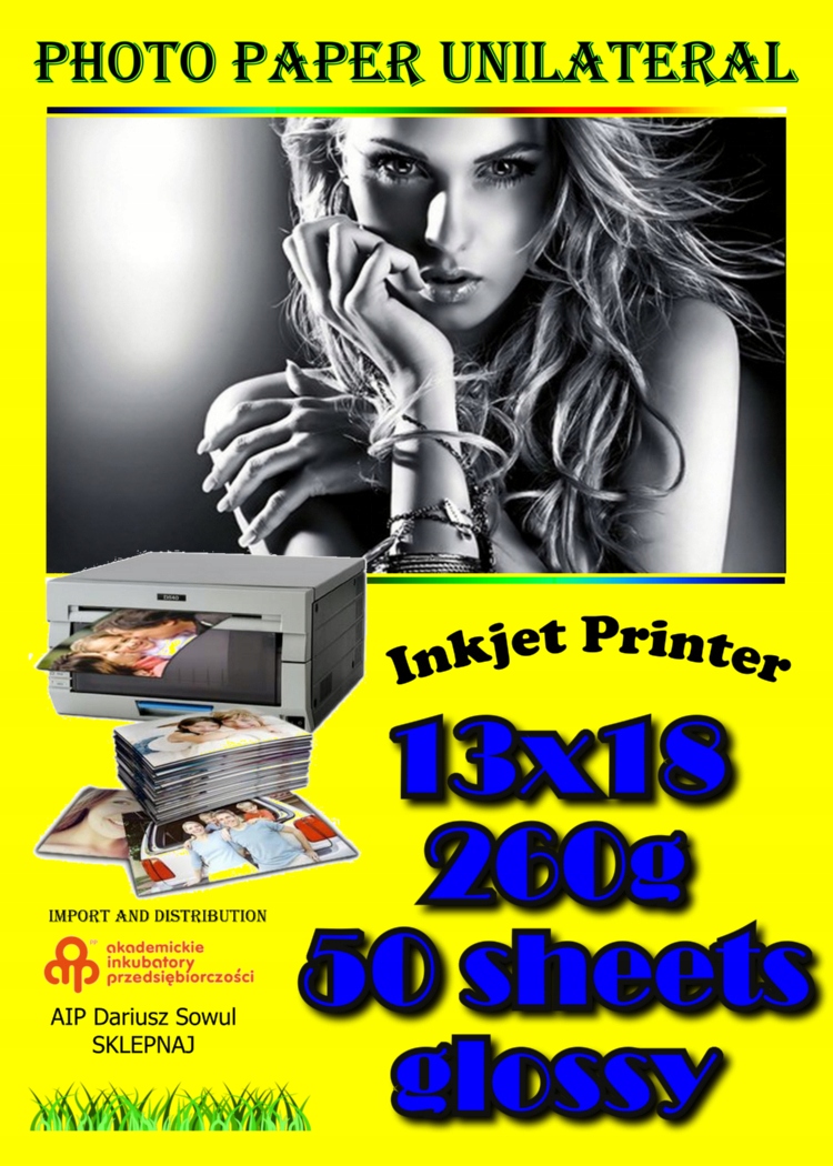 

Papier Foto Fotograficzny 13x18 260g Błysk 50ark.