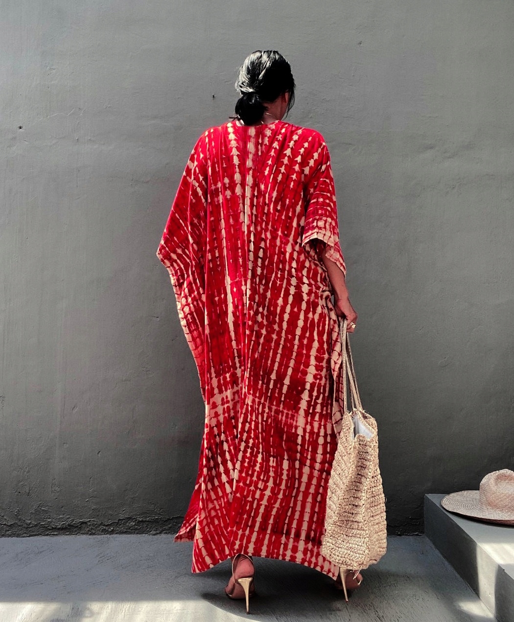 PAREO TUNIKA BOHO LETNIA SUKIENKA DŁUGA NARZUTKA Wzór dominujący mix wzorów