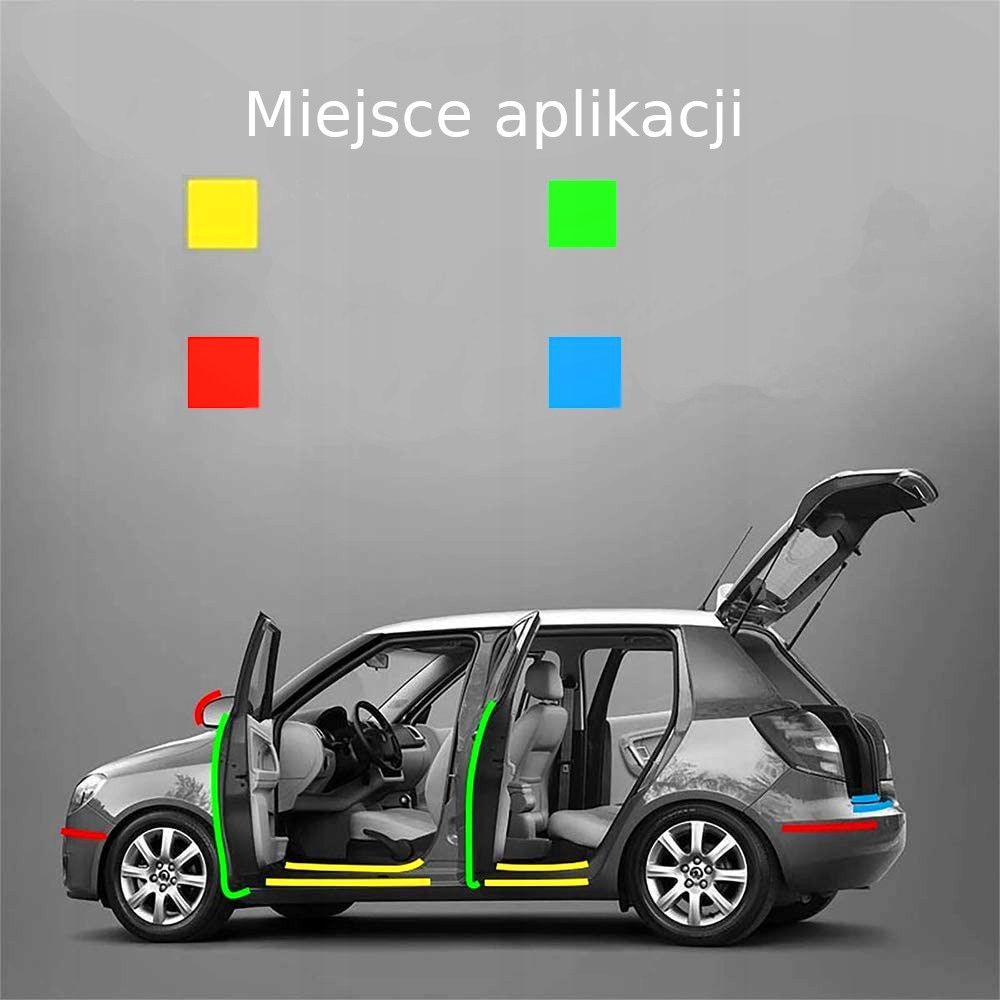 NAKŁADKI NA PROGI LISTWA FOLIA TAŚMA BEZBARWNA Długość 500 cm