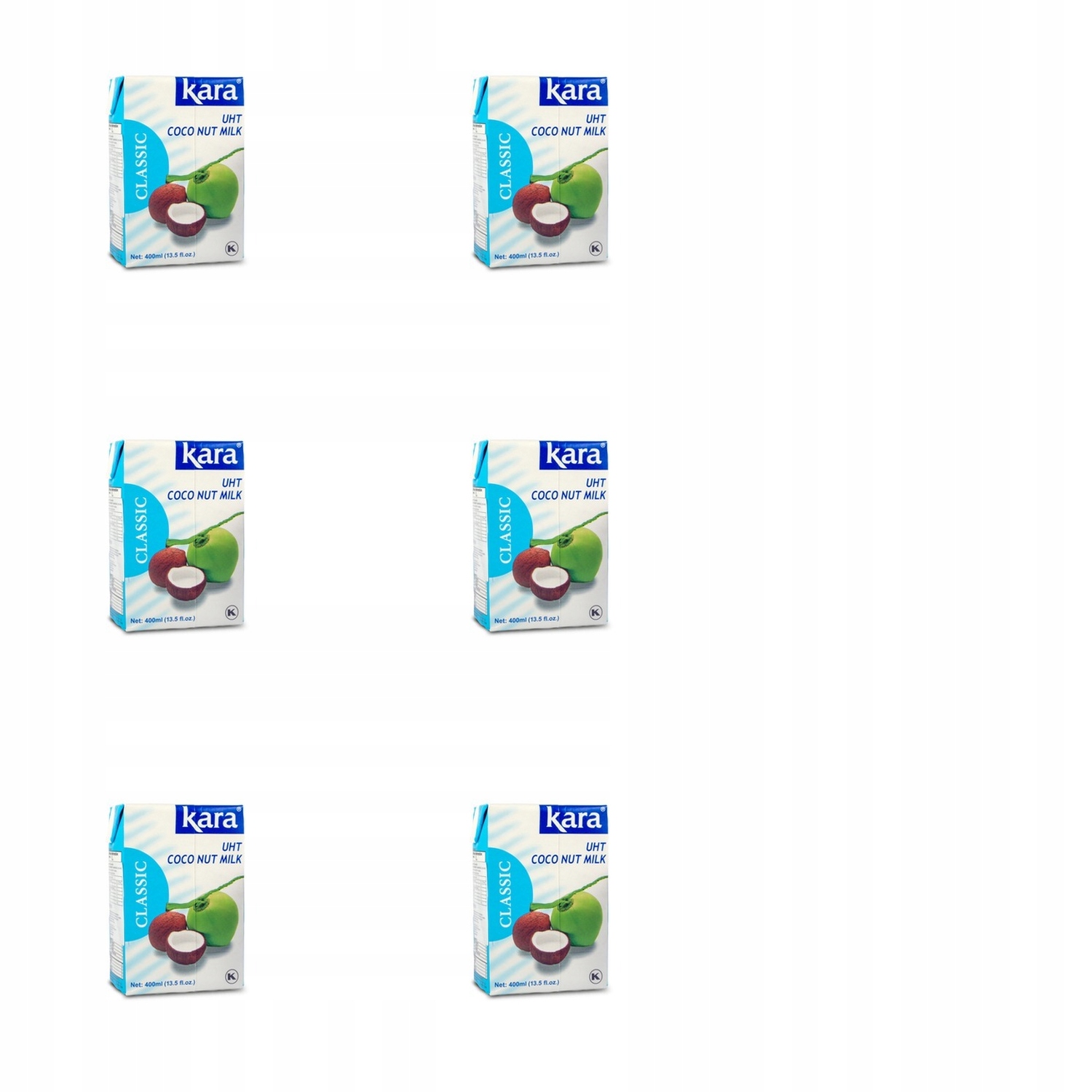 6x 400ml Kara Mleczko kokosowe 16-19% uht Zgrzewka
