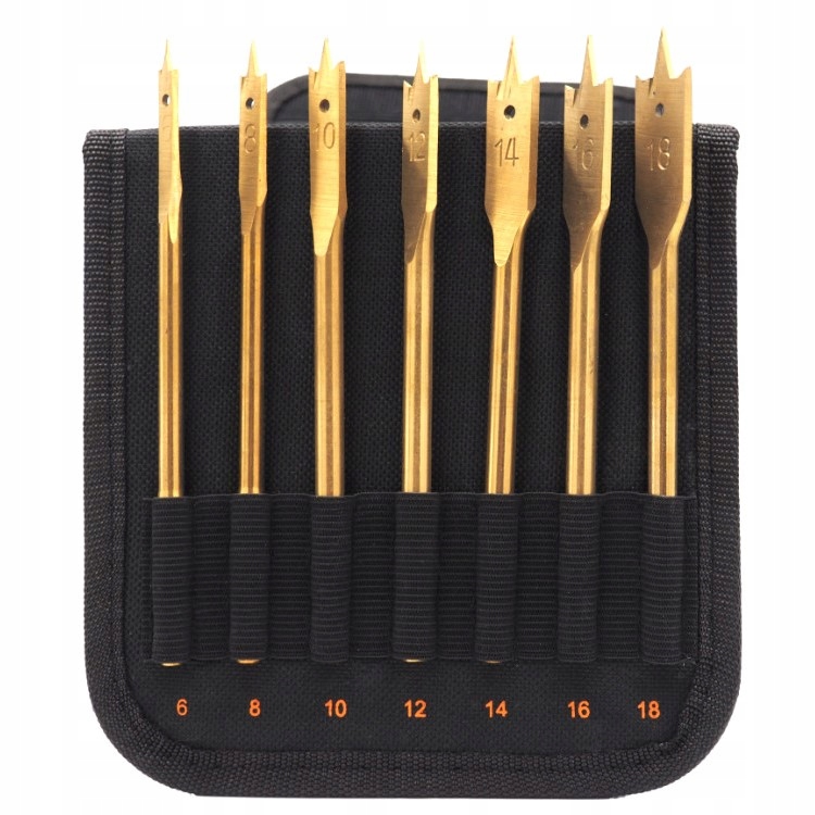 WIERTŁA PŁASKIE PIÓRKOWE ŁOPATKOWE DO DREWNA 16szt EAN (GTIN) 5907580104966