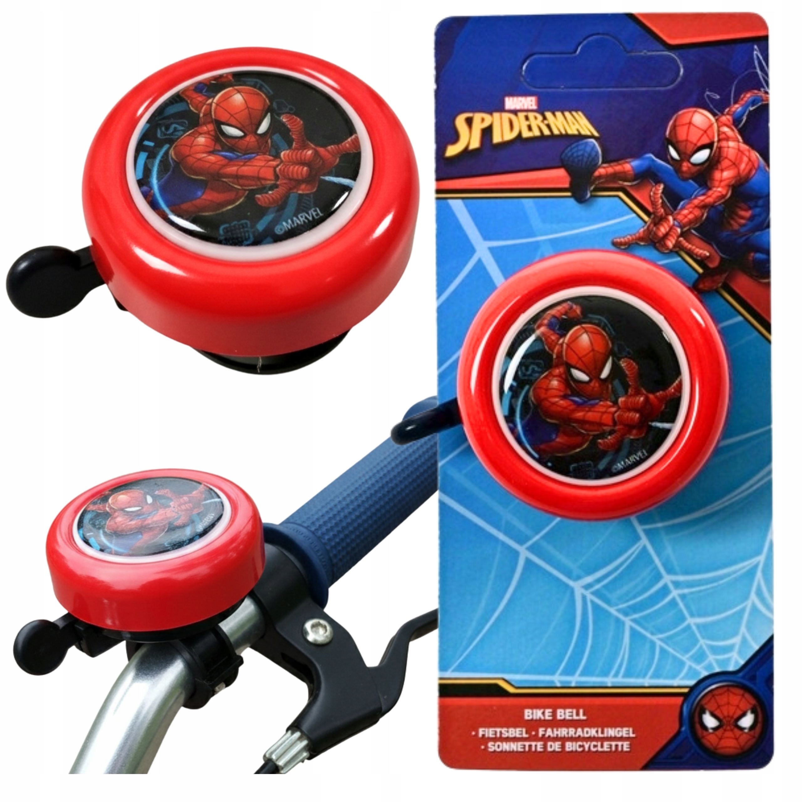 DZWONEK ROWEROWY DLA DZIECI DZWONEK DO ROWERU HULAJNOGI SPIDERMAN