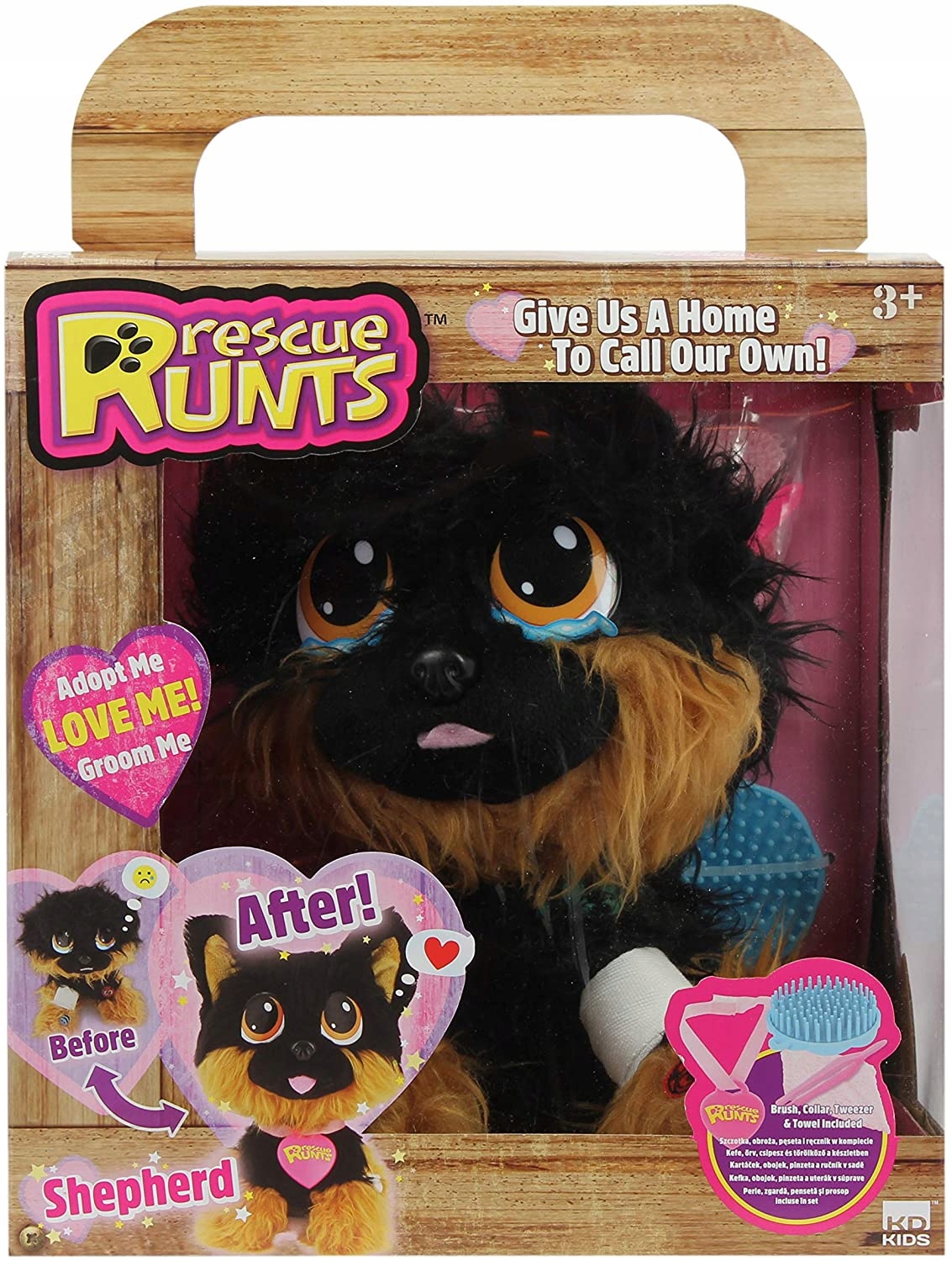 RESCUE RUNTS ADOPTUJ PIESKA OWCZAREK Wysokość produktu 23 cm