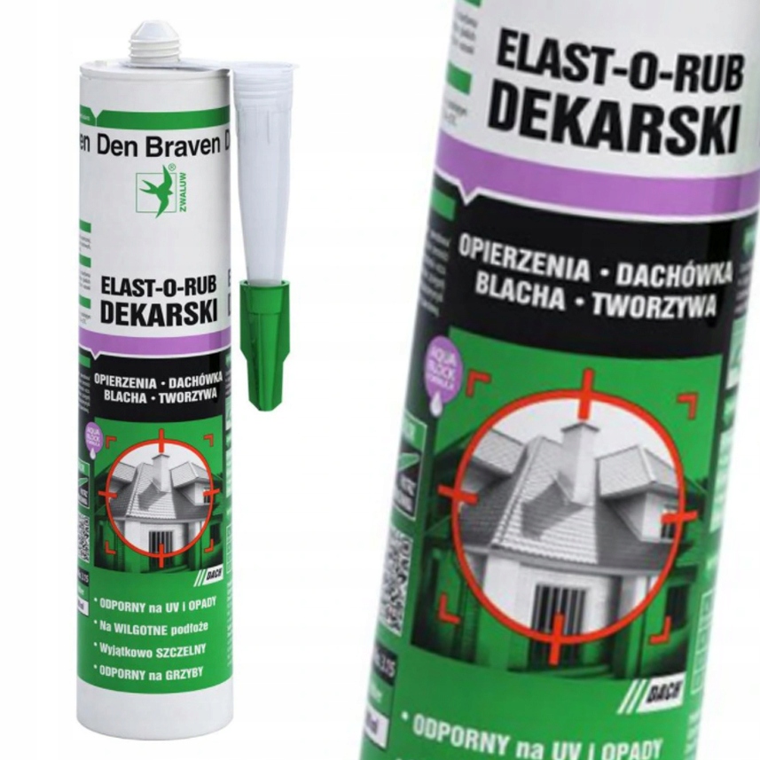 

Den Braven Elast-o-rub Uszczelniacz Dekarski 280ml