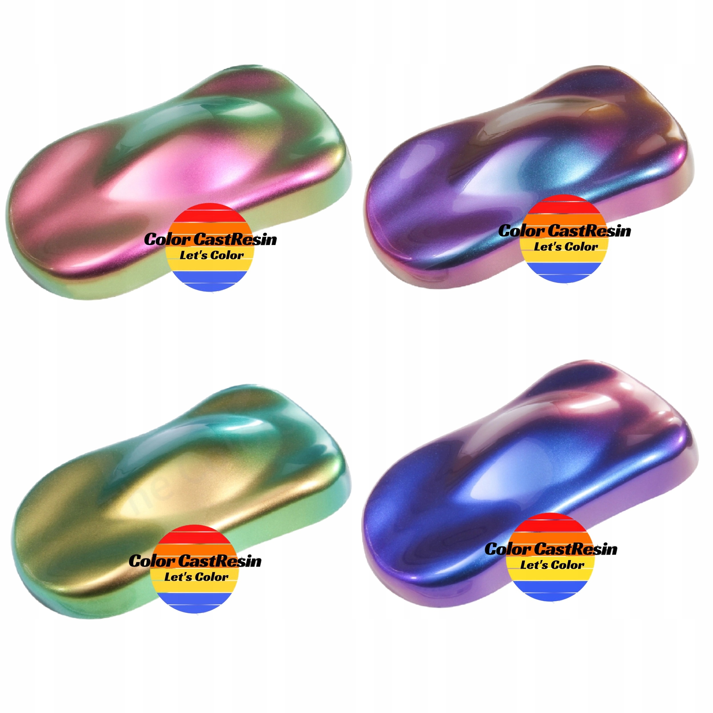 Barvivo v prášku Kameleon pro epoxidovou pryskyřici X 4 Premium Chameleon