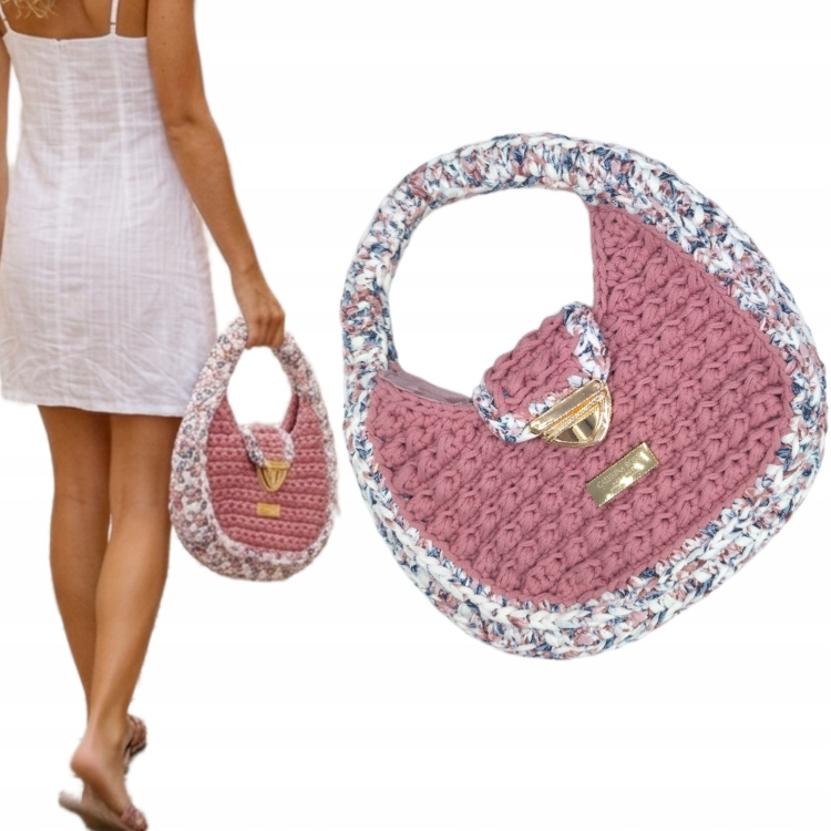 Kabelka Handmade Odstíny růžové Do ruky Ruční práce