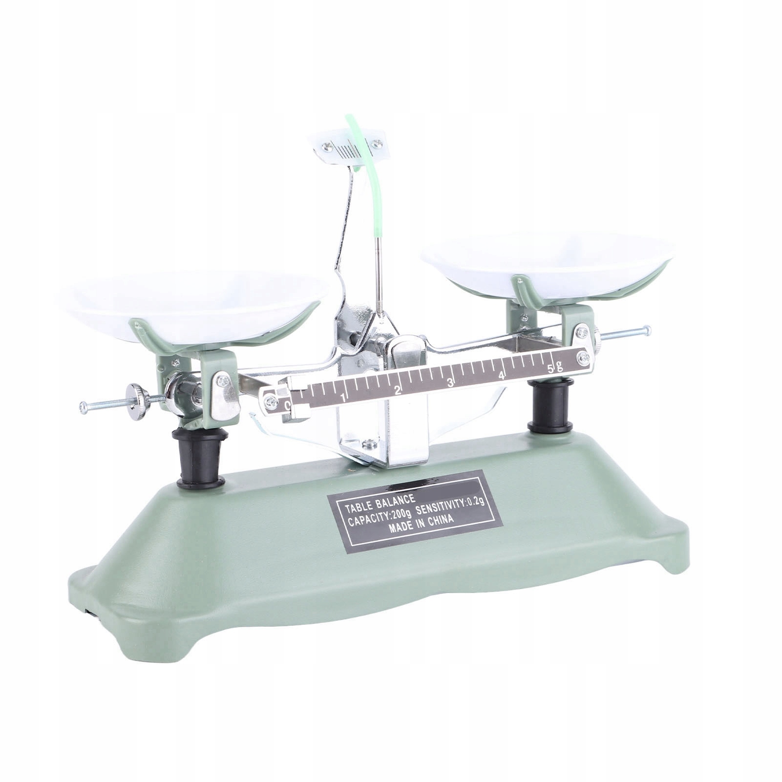 Metalowa Waga Szalkowa Z Odważnikami 200G Sześć Odważników