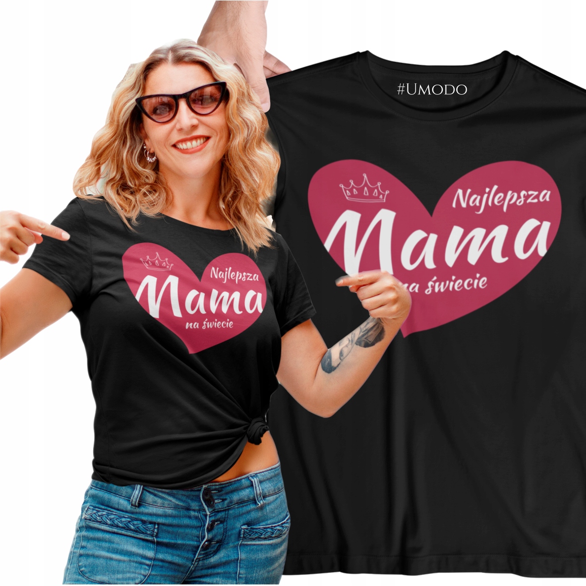 

Koszulka z nadrukiem dla Mamy Urodziny Dzień Mamy