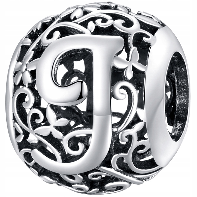 

Charms literka J do Pandora srebro 925 koralik